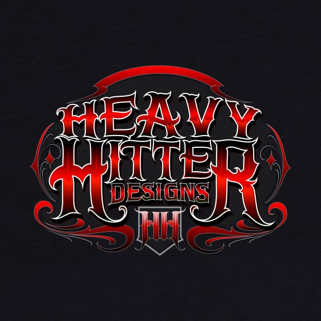 Red heavy back banner by Heavy Hitter Designs